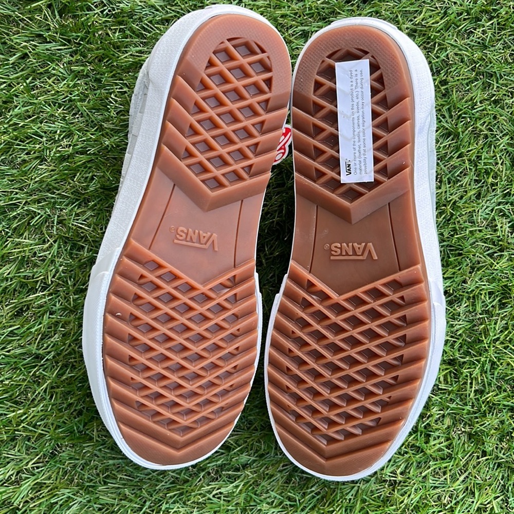 Platform Embossed Check Vans - Picture 3 of 7
